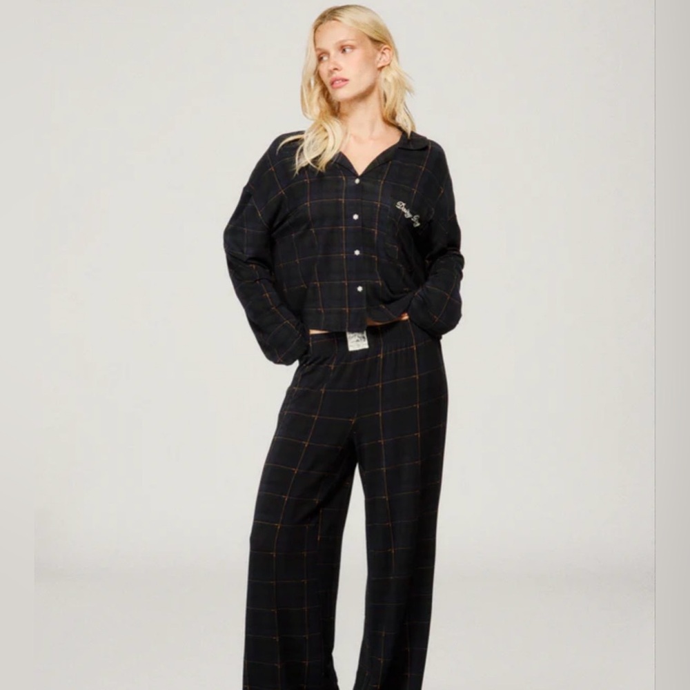 Dairy Boy Pajamas in color hunter plaid